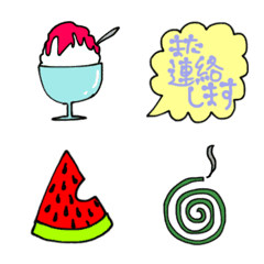 Summer simple cute emojis