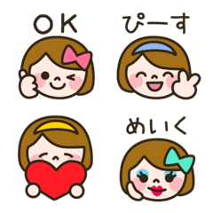 Girl's Faces Emoji 2
