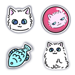 Fluffy Cat Emoji Vol. 3