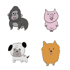 mini animal emoji puri