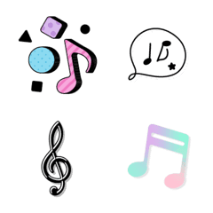 Various musical notes Emoji