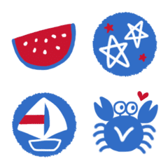 BLUE,simple emoji