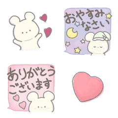 Cute bear simple emoji