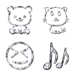 クリスタルダイヤ絵文字のスタンプ