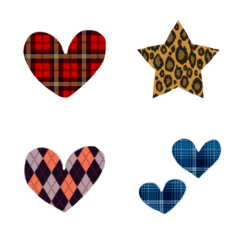 Cute various pattern design heart,star