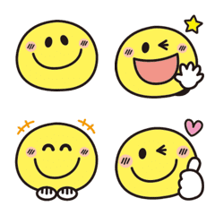Adult cute simple smile emoji