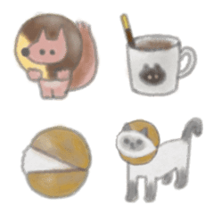 Siamese cat and squirrel sweets party