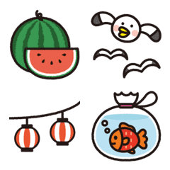 July - August summer emoji