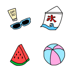 nanamon's summer emoji