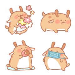 Fluffy deer emoji