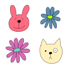 お花と動物