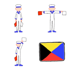 Sailor flag semaphore