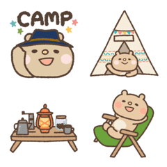クマのキャンプ絵文字２!!