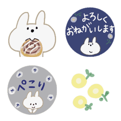 North European style rabbit emoji