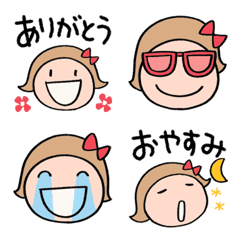 Easy to use Ribbon Marun Emoji
