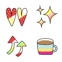 Colorful emoji that can be used a lot
