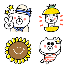 My favorite bear emojis in summer part3.