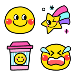 Vivid Colorful / Smile Emoji