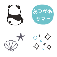 Summer color line art Emoji