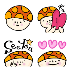 A cute & heartwarming mushroom kid Emoji