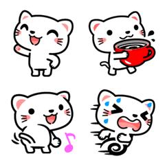 Pictograph 6 of a white cat