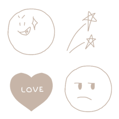 9.simple brown emoji
