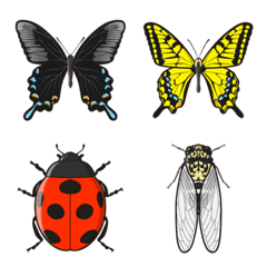Summer vacation insect emoji