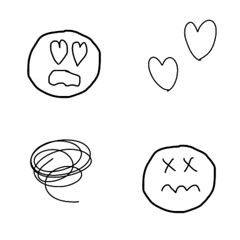simple hand drawn emoji 1