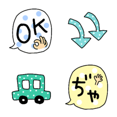 Polka dot emoji that can be used a lot