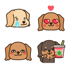 Heartwarming dachshund weather (Emoji)