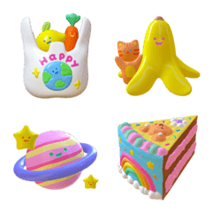 tiny 3D emoji