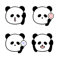 Simple handwriting Emoji panda