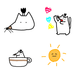 にゃんまげもぐら　絵文字