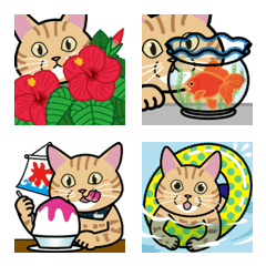 Cat KURI Emoji/summer!summer!summer!