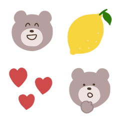 Loose bear cute emoji