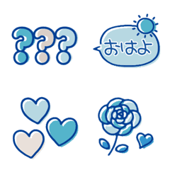 Summer Blue Emoji