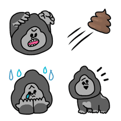 Gorilla emoji by.michita
