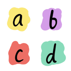 English alphabets colorful 2