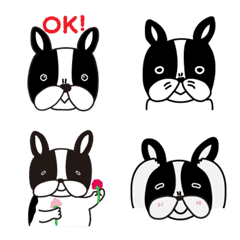 French Bulldog Sticker G Emoji
