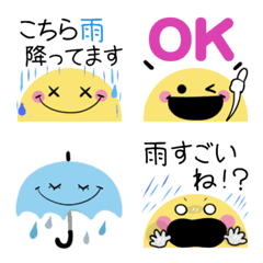 Cute word Smile weather emoji