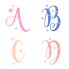 Lovely english alphabets Ver.1