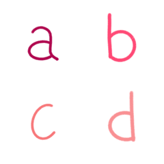 English Alphabets Pastel