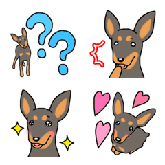 Dog emoji Miniature Pinscher