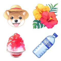Watercolor Emoji - Summer (JP)