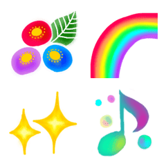 Beautiful gradation emoji