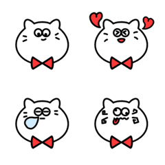 Simple cute cat emotional Emoji 1
