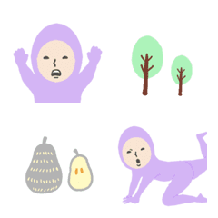 Purple human emoji 15