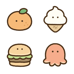 Cute foods emoji
