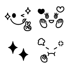 Cute emoji that can be used b&w2