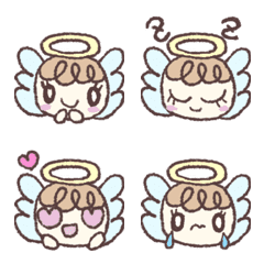 Cute Angel Emoji/Tenshi chan Emoji